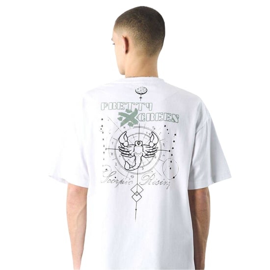 Pretty Green - "Rising" T-Shirt für Herren, Rundhalsausschnitt (Weiß) - Image 3