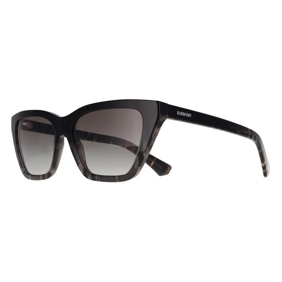 Burberry BE4468 420011 Sonnenbrille in Grau mit Karomuster und grauem Farbverlauf - Image 2