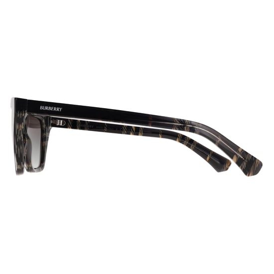 Burberry BE4468 420011 Sonnenbrille in Grau mit Karomuster und grauem Farbverlauf - Image 3