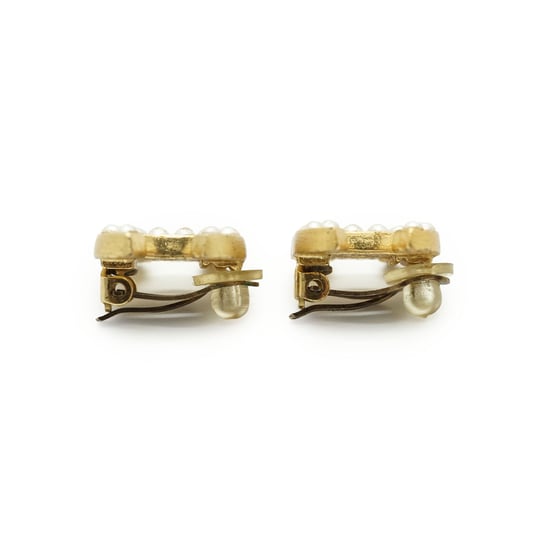 Chanel Vintage Metallohrringe CC - Image 3