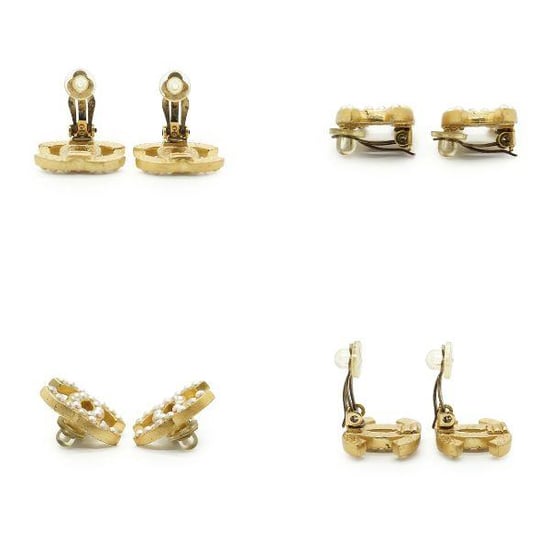 Chanel Vintage Metallohrringe CC - Image 6