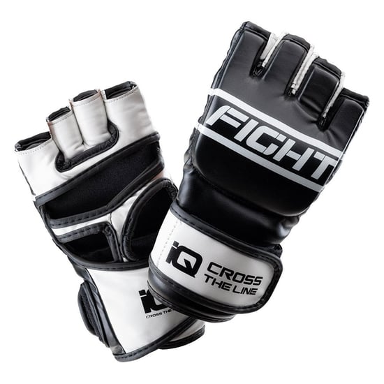 IQ - Herren/Damen Unisex Kampfsport-Handschuhe mit Daumen "Marts" (Schwarz/Weiß) - Image 3