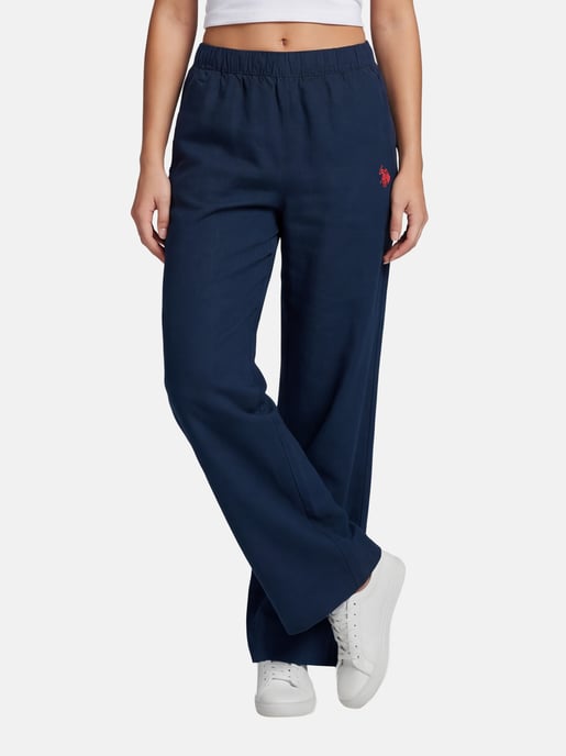 U.S. Polo Assn. Damen Leinenmix Hose mit elastischem Bund - Image 5