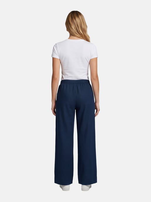 U.S. Polo Assn. Damen Leinenmix Hose mit elastischem Bund - Image 6