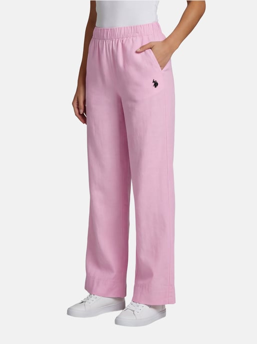 U.S. Polo Assn. Damen Leinenmix Hose mit elastischem Bund - Image 4