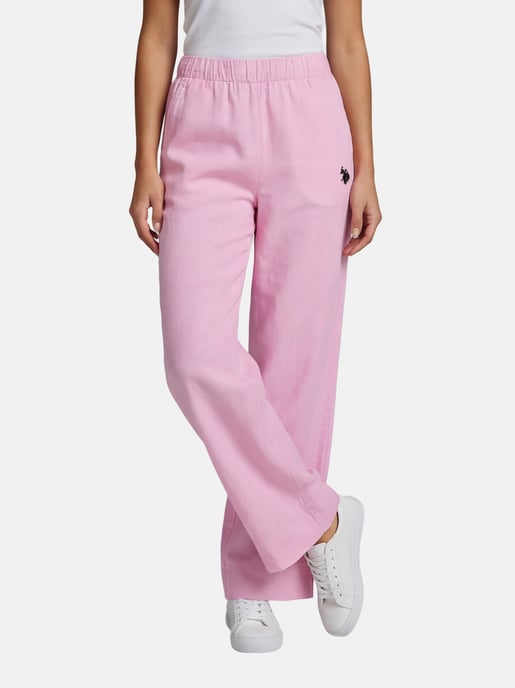 U.S. Polo Assn. Damen Leinenmix Hose mit elastischem Bund - Image 5