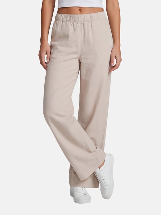 U.S. Polo Assn. Damen Leinenmix Hose mit elastischem Bund - Image 5