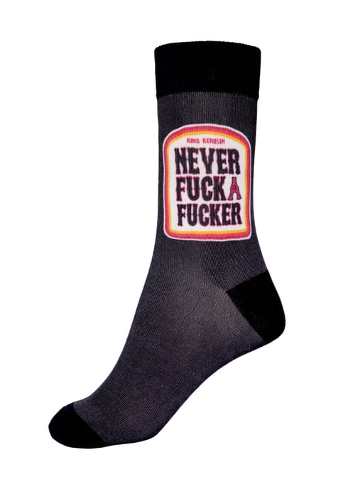 King Kerosin Herren Socken Never F*ck a F*cker - Image 2