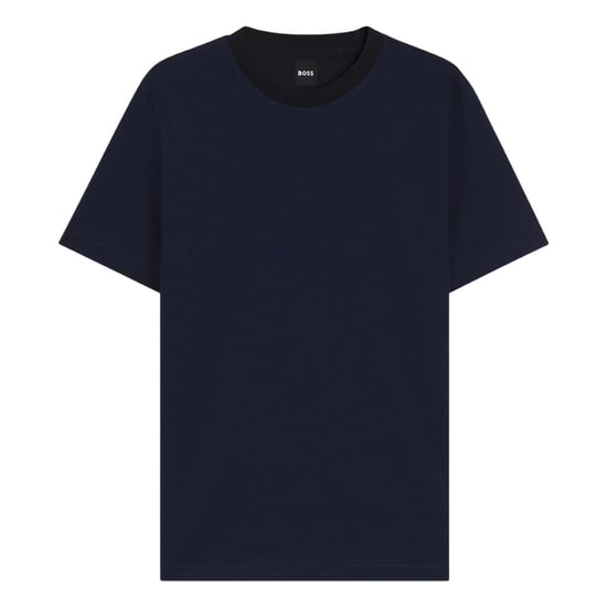 Boss - "C-Thompson" T-Shirt für Herren, Gerippter Kragen (Dunkelblau) - Image 1