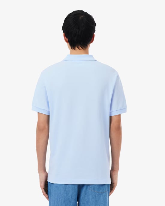Original Lacoste Polo-Shirt mit Krokodil-Logo für Herren Blau Baumwolle. Authentische Kleidung von Lacoste - Streetwear/Sportswear Design von Lacoste - Lacoste für Herren Fashion, perfekt für den Alltag - Lacoste Polo in der Farbe Blau passt perfekt zum R - Image 4