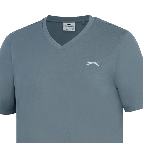 Slazenger - T-Shirt für Herren, Baumwolle (Graublau) - Image 4