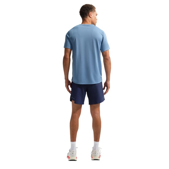 Nike - "Miler" T-Shirt für Herren, Reflektierende Details (Blau) - Image 2
