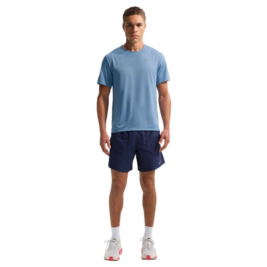 Nike - "Miler" T-Shirt für Herren, Reflektierende Details (Blau) - Image 3
