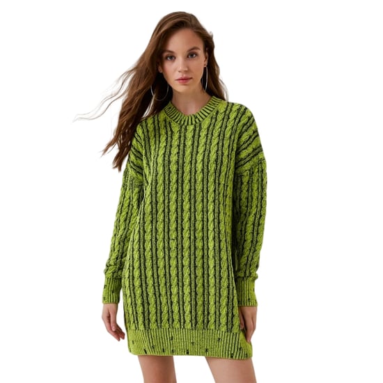 Diesel - "Pantse Maglia" Strickkleid für Damen (Grün) - Image 3
