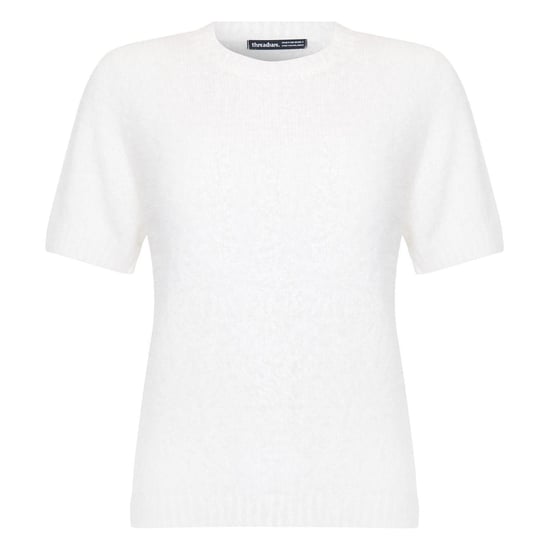 Threadbare - Pullover Top für Damen, Jerseyware, Regulär, kurzärmlig (Weiß) - Image 2