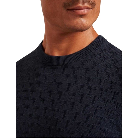 Ted Baker - Pullover für Herren, Rundhalsausschnitt, Jerseyware (Marine) - Image 4