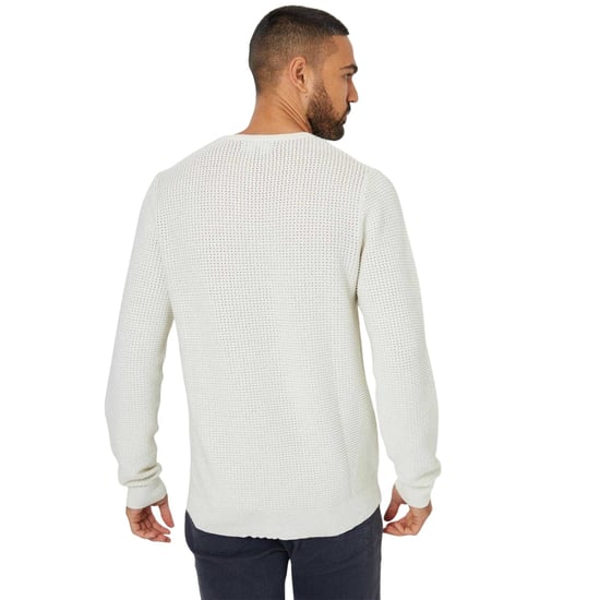 Threadbare - "Yarra" Pullover für Herren, Strukturiert, Regulär (Ecru) - Image 3