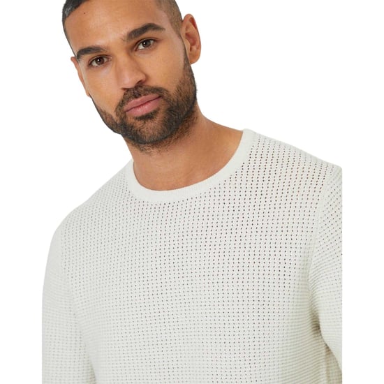 Threadbare - "Yarra" Pullover für Herren, Strukturiert, Regulär (Ecru) - Image 4