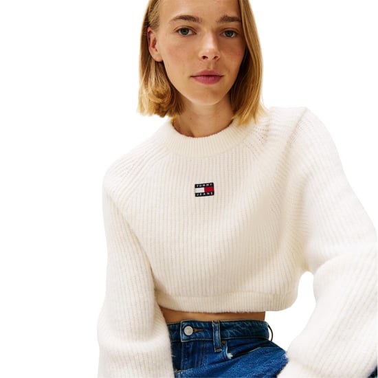 Tommy Jeans - Pullover Top für Damen, Raglan langärmelig (Antikweiß) - Image 3