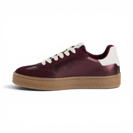 Tamaris Damen bordeauxrote Leder-Sneakerschuhe – 23723-44 - Image 3