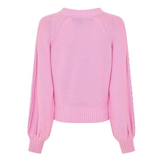 French Connection - Pullover für Damen, Mit Zopfmuster (Bubblegum Rosa) - Image 3