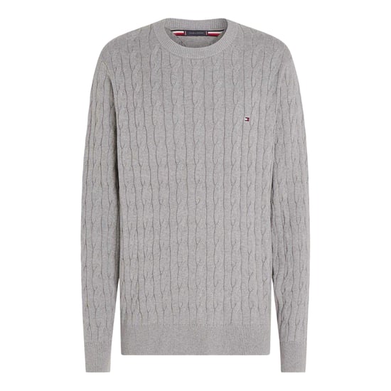Tommy Hilfiger - Pullover für Herren, Rundhalsausschnitt, Baumwolle (Mittelgrau) - Image 2