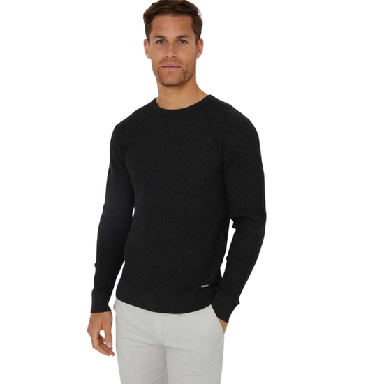 Threadbare - "Staleyhall" Pullover für Herren (Schwarz) - Image 2