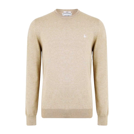 Jack Wills - "Seabourne" Pullover für Herren, Rundhalsausschnitt (Steinfarben) - Image 2
