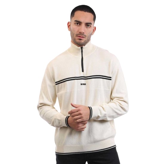 Boss - "K Zone" Pullover für Herren, Baumwolle, Regulär (Weiß) - Image 1