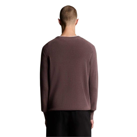 Lyle & Scott - Pullover für Herren, gerippt, Raglanärmel (Espresso-Braun) - Image 2