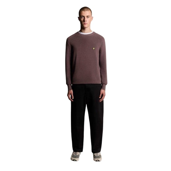 Lyle & Scott - Pullover für Herren, gerippt, Raglanärmel (Espresso-Braun) - Image 4