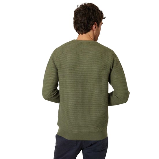 Threadbare - "Yarra" Pullover für Herren, Strukturiert, Regulär (Oliv) - Image 2