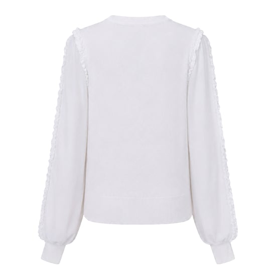 French Connection - "Krista" Pullover Top für Damen, Geraffter Besatz (Weiß) - Image 2
