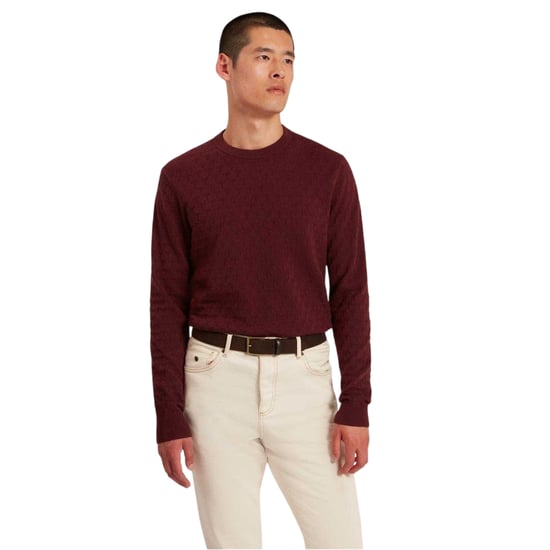 Ted Baker - Pullover für Herren, Rundhalsausschnitt, Jerseyware (Weinrot) - Image 4