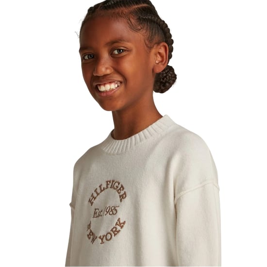 Tommy Hilfiger - Pullover Top für Mädchen, leger (Elfenbein) - Image 3