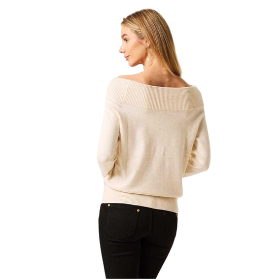 Biba - Pullover für Damen, Schulterfrei, Jerseyware (Weißkappe Grau) - Image 3