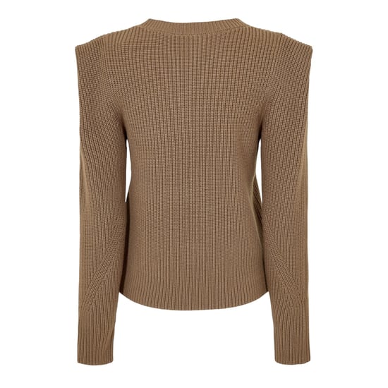 Boss - Pullover für Damen, Rundhalsausschnitt, Regulär, Langärmlig (Braun) - Image 2