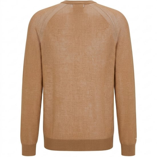 Boss - Pullover für Herren, Feinstrick, Raglanärmel (Mittelbeige) - Image 2