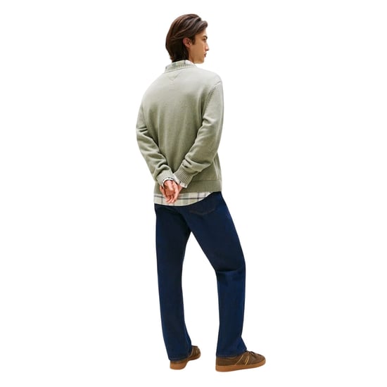Tommy Jeans - Pullover für Herren, Rundhalsausschnitt (Salbeigrün) - Image 2