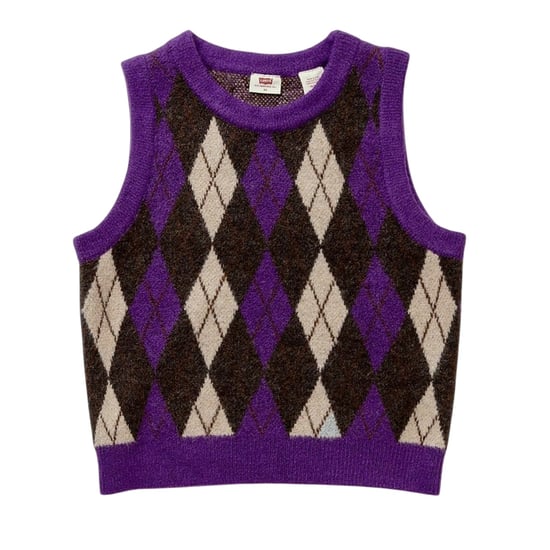 Levis - "Deja Vu" Pullover-Weste für Damen, kurz geschnitten, Ärmellos (Wald/Pflaume) - Image 2