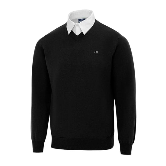 Giorgio - Pullover für Herren, V-Ausschnitt, Jerseyware (Schwarz) - Image 3