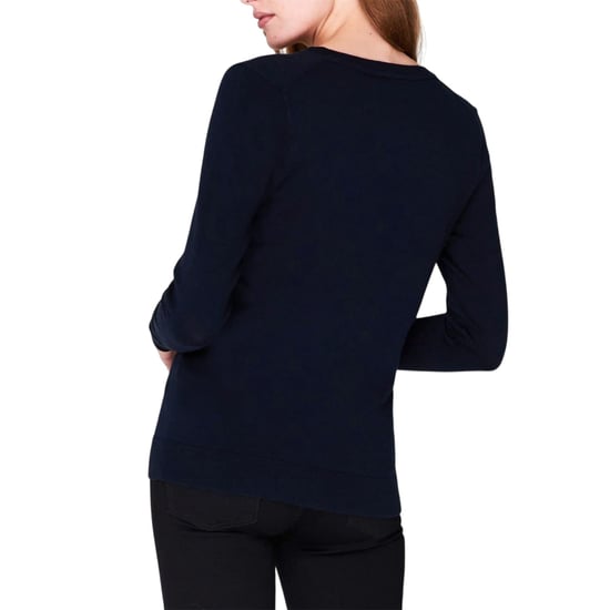 Tommy Hilfiger - Pullover Top für Damen, V-Ausschnitt, Baumwolle (Marine) - Image 4