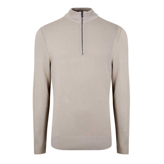Boss - "Ebrando-P" Pullover für Herren, mit halbem Reißverschluss, Jerseyware (Hellbeige) - Image 2