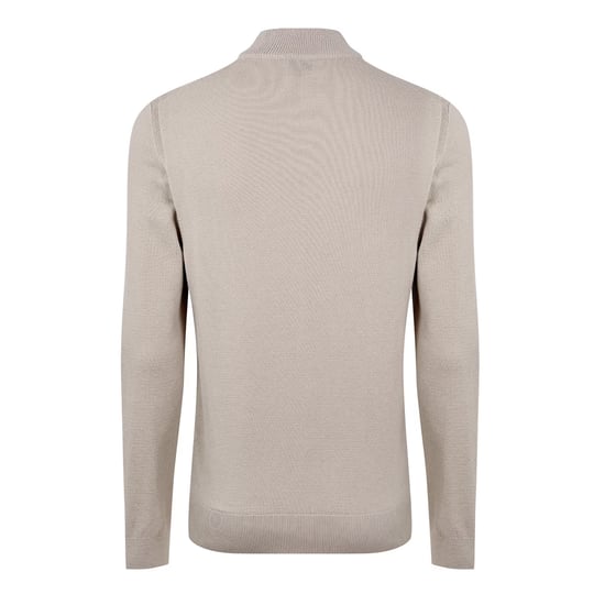 Boss - "Ebrando-P" Pullover für Herren, mit halbem Reißverschluss, Jerseyware (Hellbeige) - Image 4