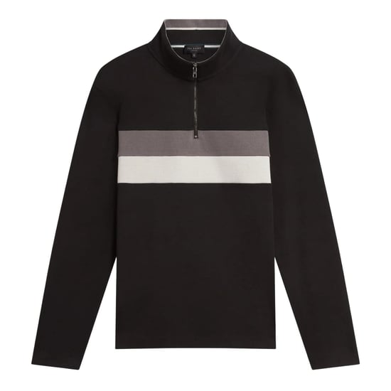 Ted Baker - Fleece-Oberteil für Herren, mit kurzem Reißverschluss (Schwarz) - Image 1