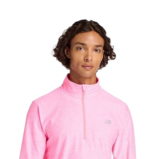 New Balance - Oberteil für Herren, mit kurzem Reißverschluss (Neon-Pink) - Image 2