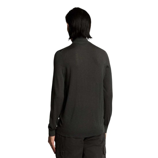 Lyle & Scott - Pullover für Herren, mit kurzem Reißverschluss, Merinowolle (Grau) - Image 5