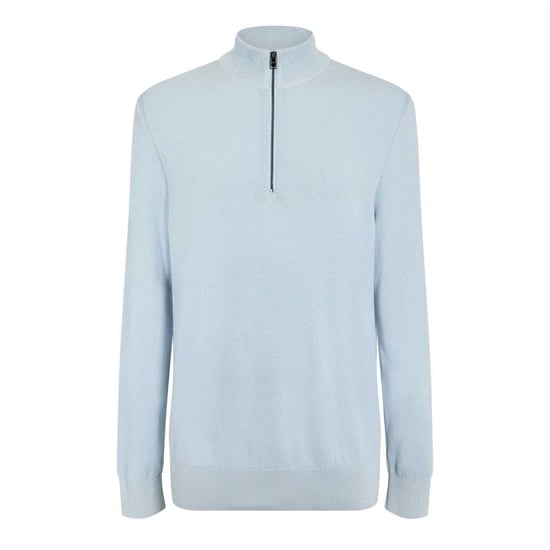 Boss - "Ebrando-P" Pullover für Herren, mit halbem Reißverschluss, Jerseyware (Pastellblau) - Image 2