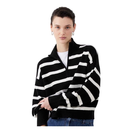 French Connection - "Vhari" Pullover Top für Herren/Damen Unisex, Reißverschluss, leger (Schwarz) - Image 4