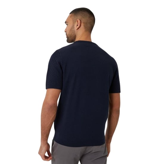Threadbare - T-Shirt für Herren, Rippenstrick, Regulär (Marine) - Image 2